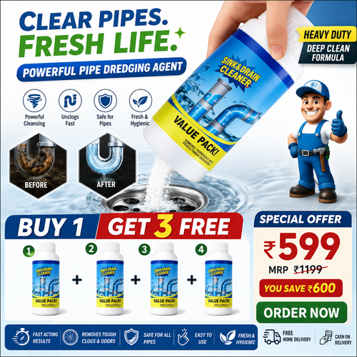 Powerful Sink & Drain Cleaner - Buy 1 Get 3 Free